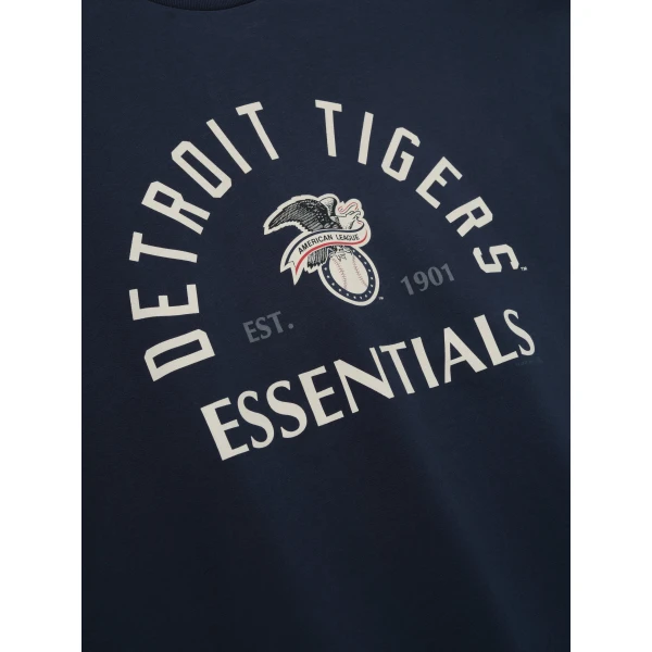 Fear of God Essentials Tigers American League Merch Tee in Dark Sapphire | T-shirts & vests | Luxury Shoes 