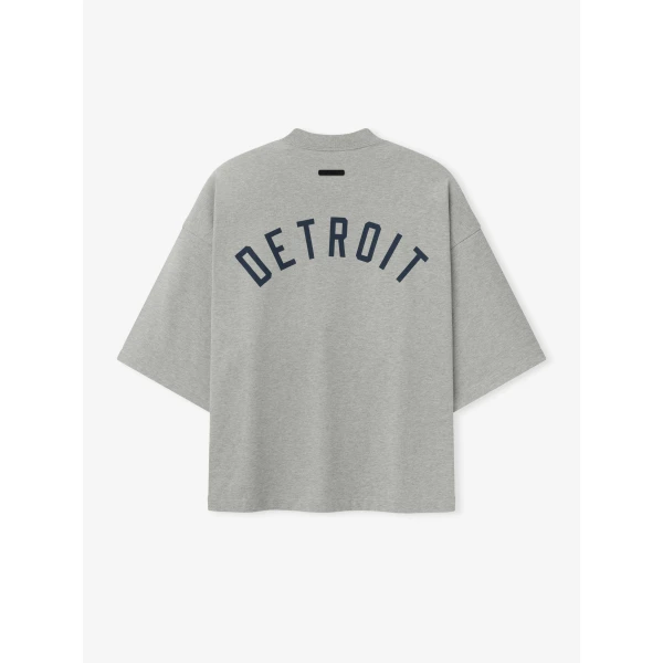 Fear of God Essentials Tigers Merch Tee in Concrete Heather | T-shirts & vests | Luxury Shoes 