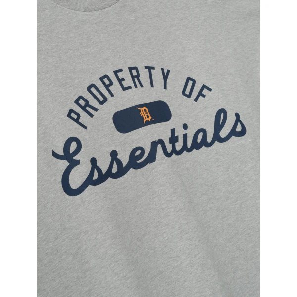 Fear of God Essentials Tigers Merch Tee in Concrete Heather | T-shirts & vests | Luxury Shoes 