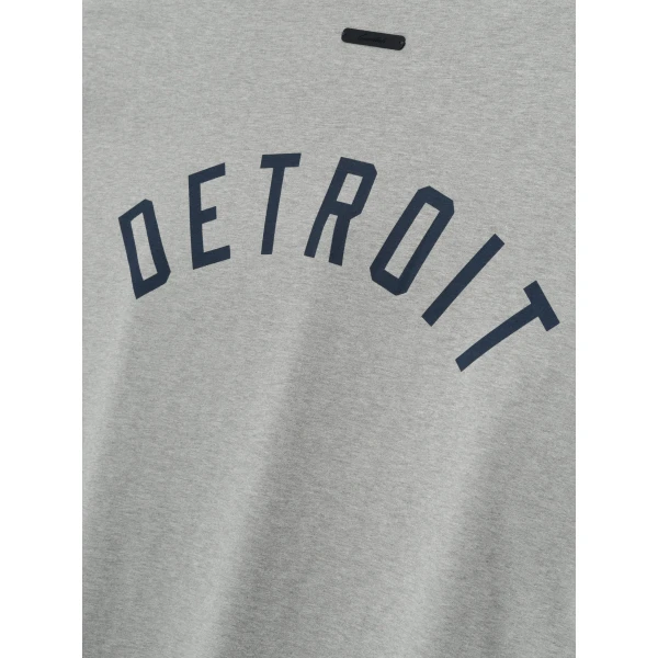 Fear of God Essentials Tigers Merch Tee in Concrete Heather | T-shirts & vests | Luxury Shoes 