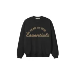Fear of God Essentials Training 90s Crewneck Sweatshirt in Faded Black | Luxury Shoes 