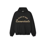 Fear of God Essentials Training 90s Hoodie in Faded Black | Luxury Shoes 