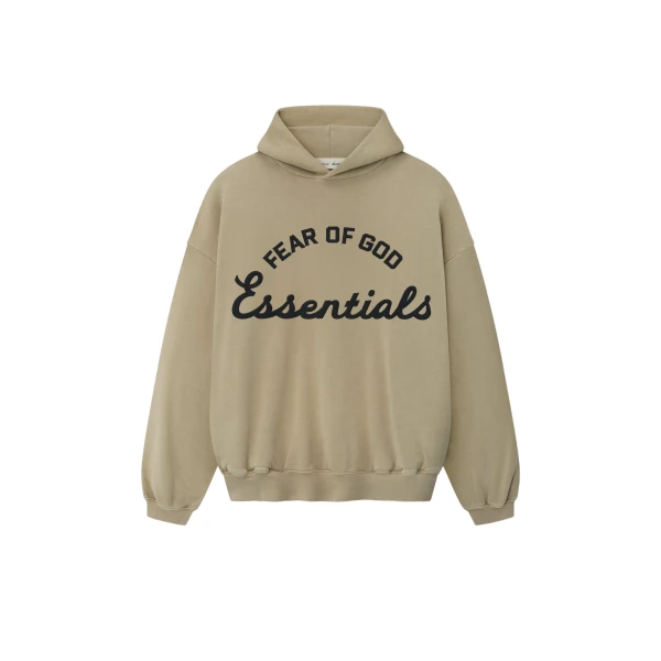 Fear of God Essentials Training 90s Hoodie in Faded Dune | Luxury Shoes 