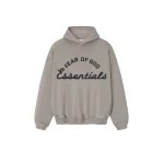 Fear of God Essentials Training 90s Hoodie in Faded Seal | Luxury Shoes 