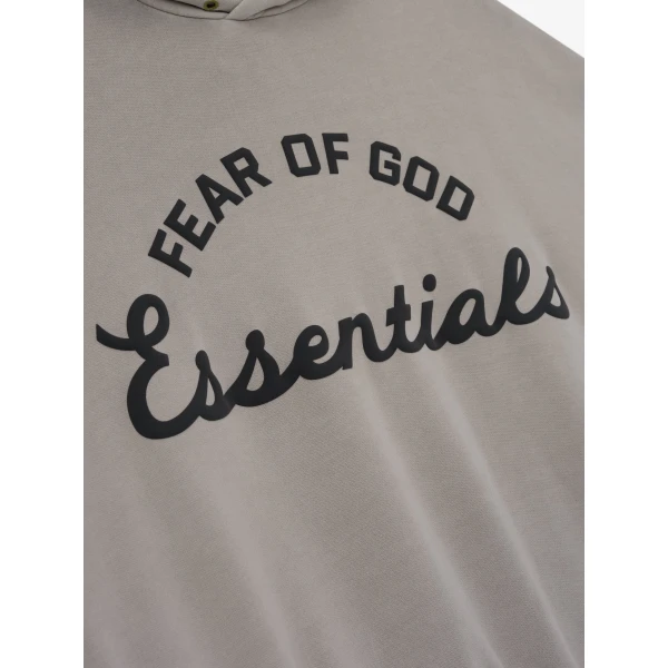 Fear of God Essentials Training 90s Hoodie in Faded Seal | Sweatshirts | Luxury Shoes 