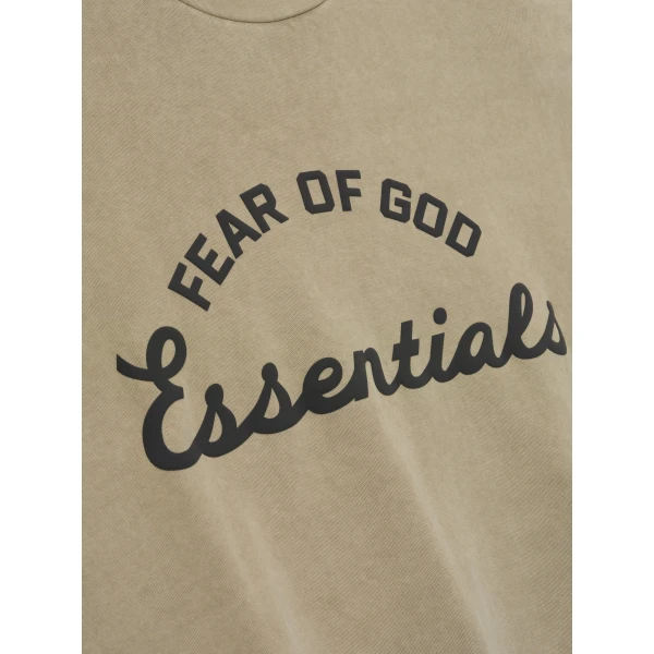 Fear of God Essentials Training 90s Tee in Faded Dune | T-shirts & vests | Luxury Shoes 