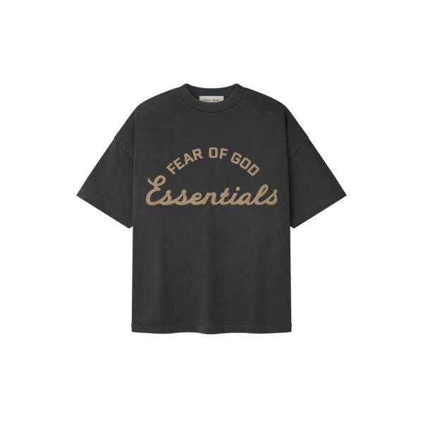 Fear of God Essentials Training 90s Tee in Faded Iron Grey | Luxury Shoes 