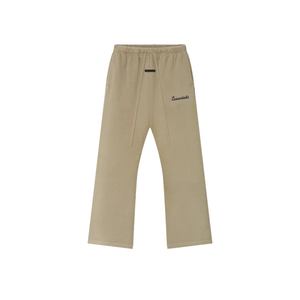 Fear of God Essentials Training Classic Flare Sweatpant in Faded Dune | Luxury Shoes 