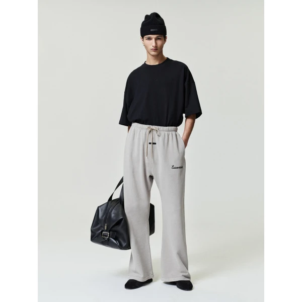 Fear of God Essentials Training Classic Flare Sweatpant in Faded Seal | Pants | Luxury Shoes 