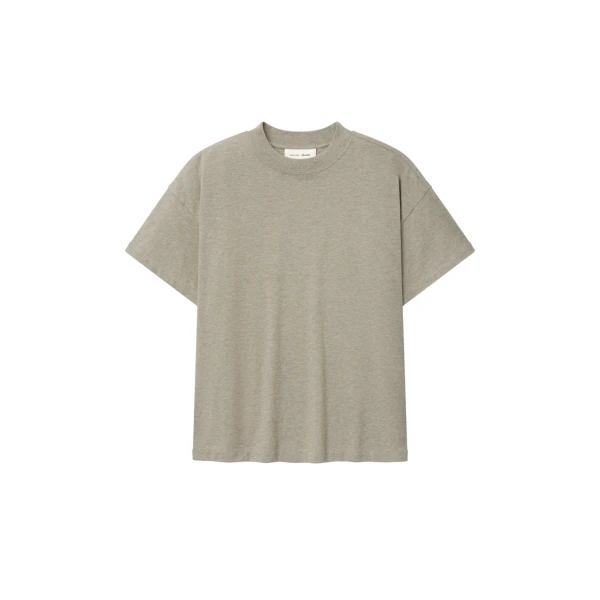 Fear of God Essentials Tri-Blend Essential Tee Slim Fit in Seal Heather | Luxury Shoes 