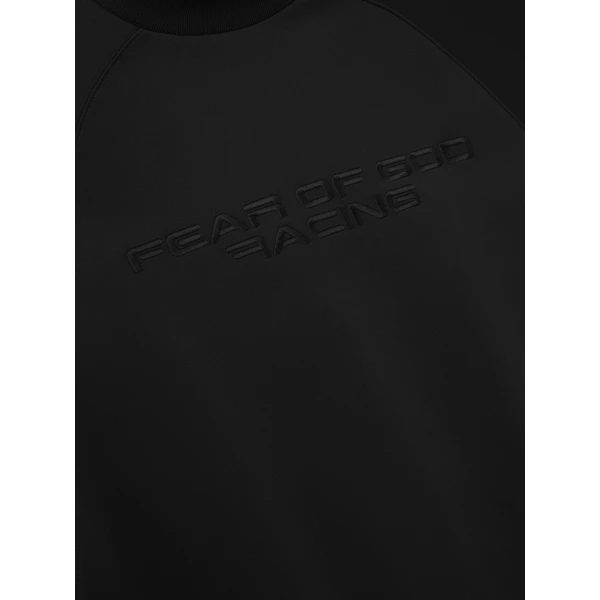 Fear of God Essentials Tricot 90s Relaxed Long Sleeve Mock Neck in Black | T-shirts & vests | Luxury Shoes 