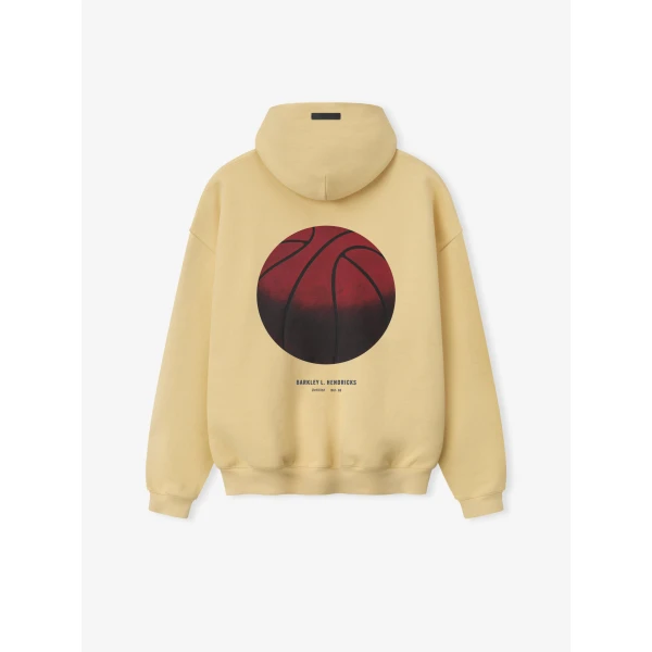 Fear of God Essentials Warriors x Barkley Hendricks 90s Hoodie in Italian Straw | Sweatshirts | Luxury Shoes 