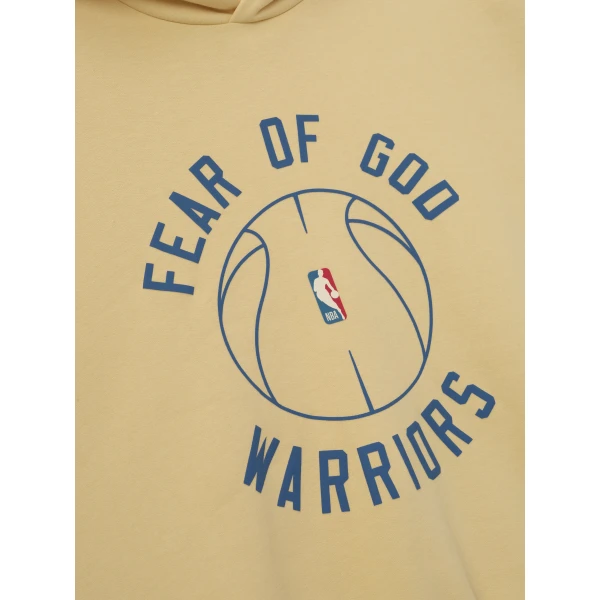 Fear of God Essentials Warriors x Barkley Hendricks 90s Hoodie in Italian Straw | Sweatshirts | Luxury Shoes 