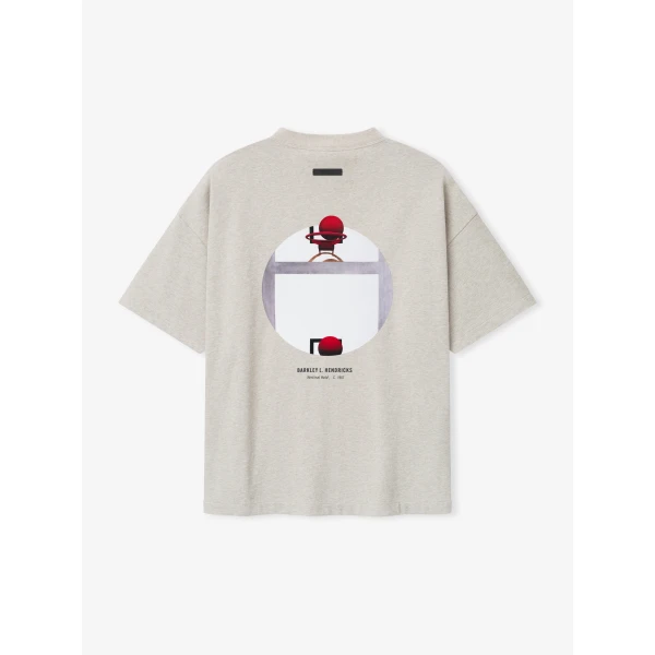 Fear of God Essentials Warriors x Barkley Hendricks 90s Tee in Heather Stone | T-shirts & vests | Luxury Shoes 