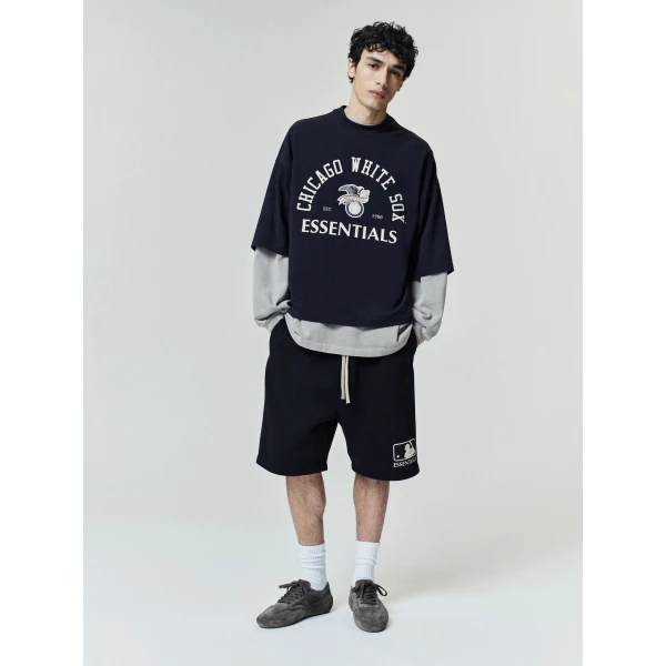 Fear of God Essentials White Sox American League Merch Tee in Black | T-shirts & vests | Luxury Shoes 