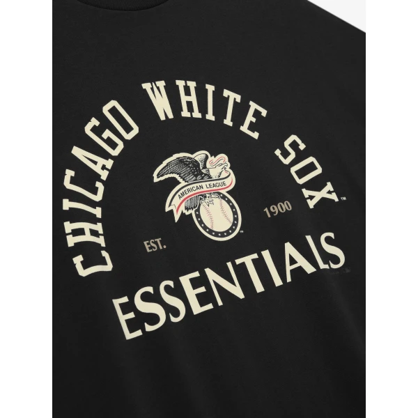 Fear of God Essentials White Sox American League Merch Tee in Black | T-shirts & vests | Luxury Shoes 