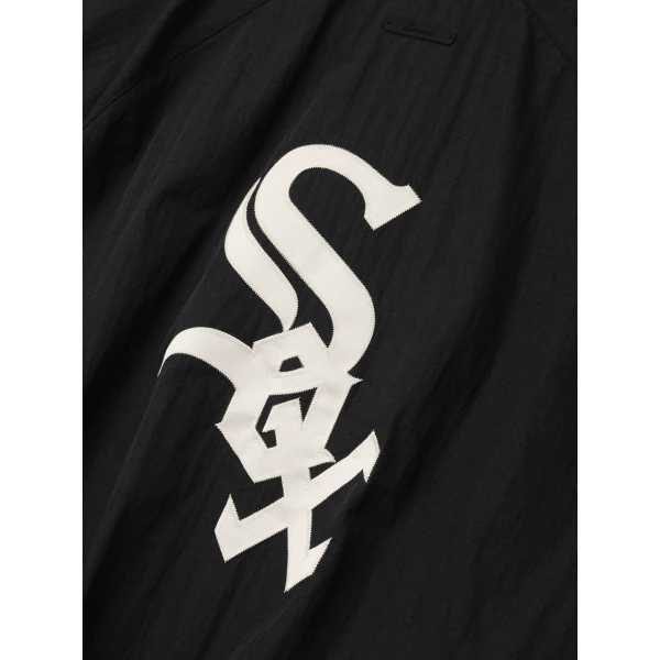 Fear of God Essentials White Sox Half Zip Pullover in Black | Sweatshirts | Luxury Shoes 