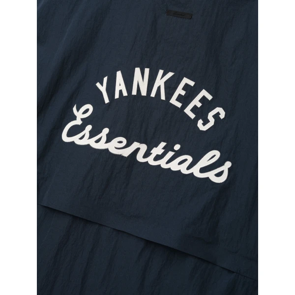 Fear of God Essentials Yankees 3/4 Sleeve Pullover in Dark Sapphire | Sweatshirts | Luxury Shoes 