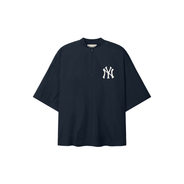 Fear of God Essentials Yankees 3/4 Sleeve Pullover in Dark Sapphire | Luxury Shoes 