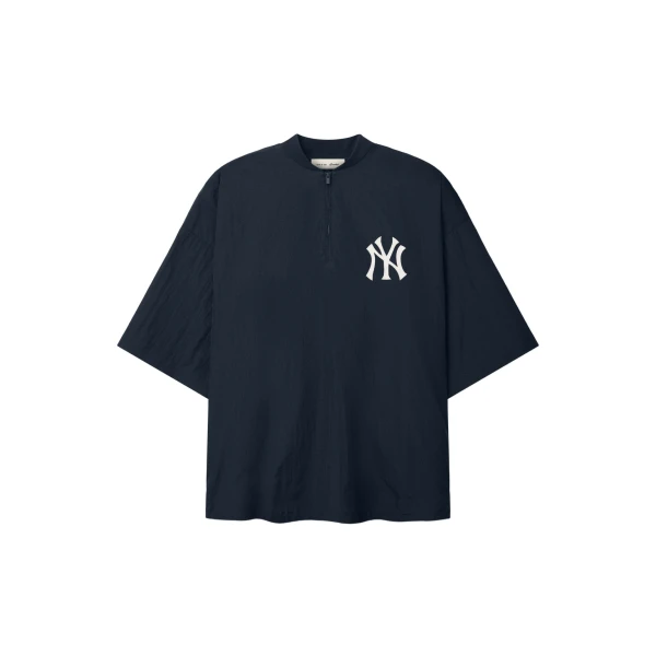 Fear of God Essentials Yankees 3/4 Sleeve Pullover in Dark Sapphire | Luxury Shoes 