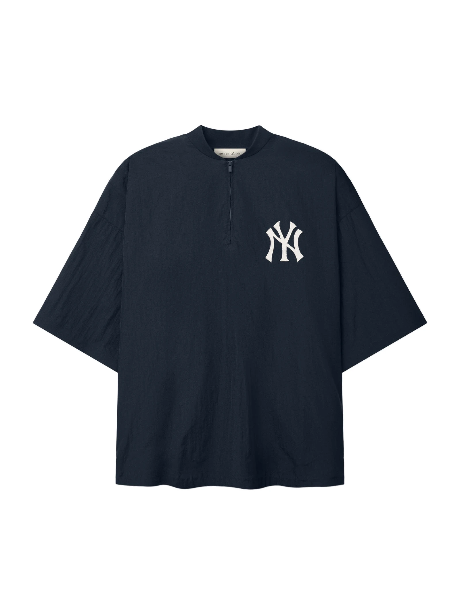 Fear of God Essentials Yankees 3/4 Sleeve Pullover in Dark Sapphire Fear of God Essentials Yankees 3/4 Sleeve Pullover in Dark Sapphire | Luxury Shoes
