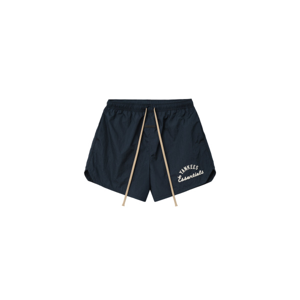 Fear of God Essentials Yankees Gym Short in Dark Sapphire | Luxury Shoes 