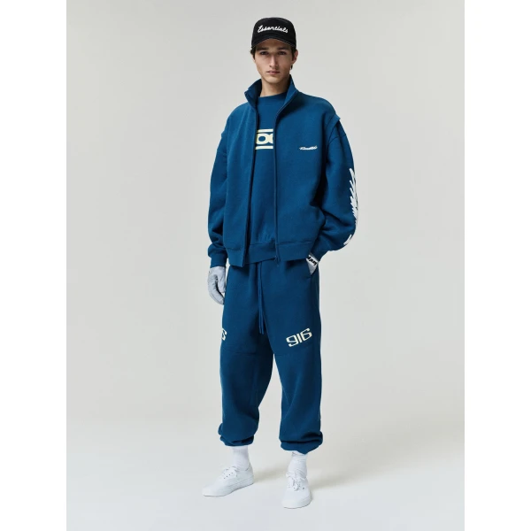 Fear of God Essentials Zip Vest in Night Sea | Men Jackets | Luxury Shoes 