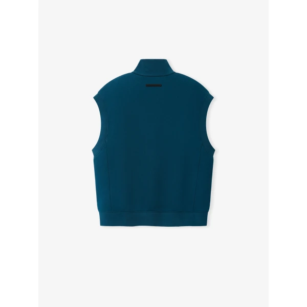 Fear of God Essentials Zip Vest in Night Sea | Men Jackets | Luxury Shoes 
