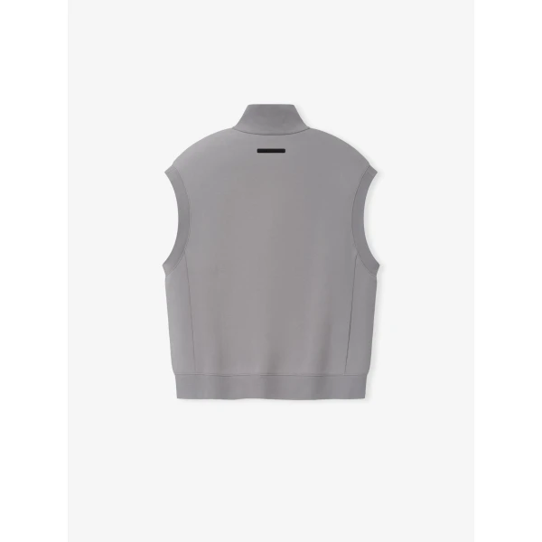 Fear of God Essentials Zip Vest in Smoke | Men Jackets | Luxury Shoes 