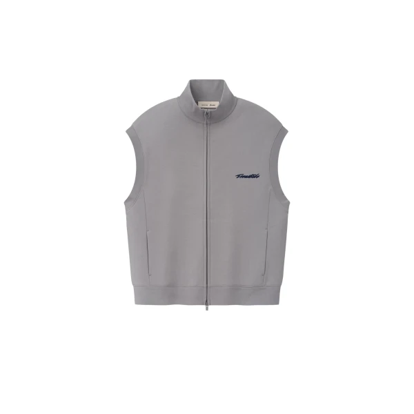 Fear of God Essentials Zip Vest in Smoke | Luxury Shoes 