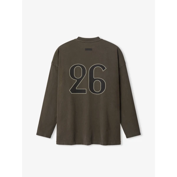 Fear of God F of G, 26 Long Sleeve Tee in Faded Brown | T-shirts & vests | Luxury Shoes 