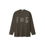 Fear of God F of G, 26 Long Sleeve Tee in Faded Brown | Luxury Shoes 