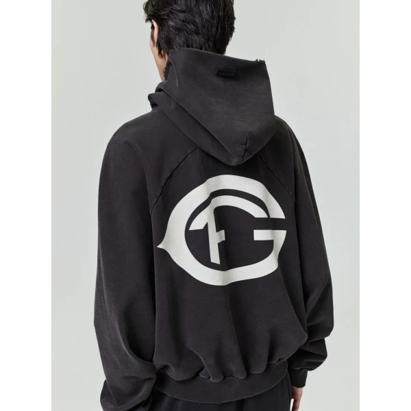 Fear of God F of G Classic Half Raglan Hoodie with Pocket in Dark Brown | Sweatshirts | Luxury Shoes 