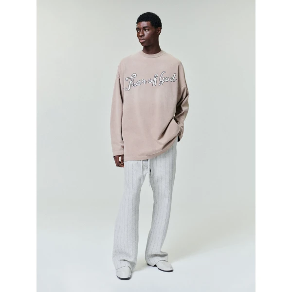Fear of God FG 9 Long Sleeve Tee in Dune Pearl | T-shirts & vests | Luxury Shoes 