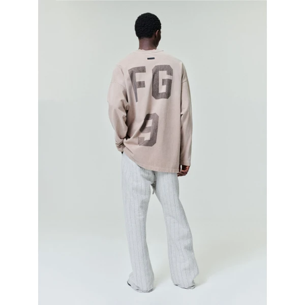 Fear of God FG 9 Long Sleeve Tee in Dune Pearl | T-shirts & vests | Luxury Shoes 