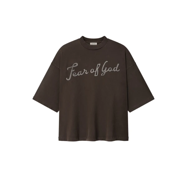 Fear of God Fear of God, 43 Tee in Dark Brown | Luxury Shoes 