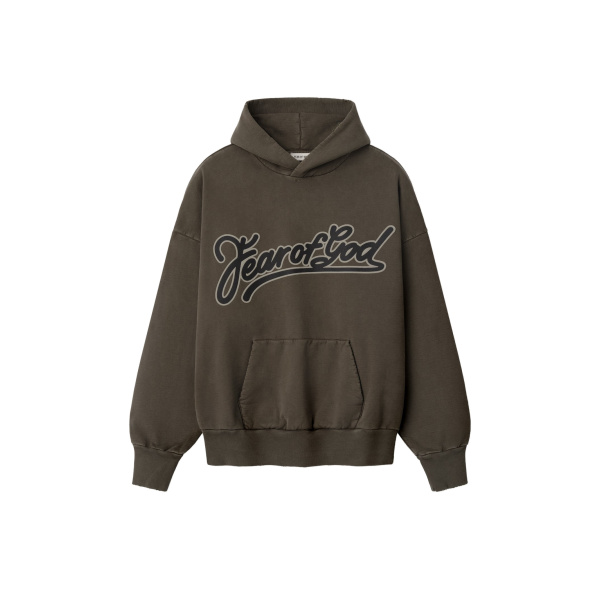 Fear of God Fear of God Classic Pocket Hoodie in Faded Brown | Luxury Shoes 