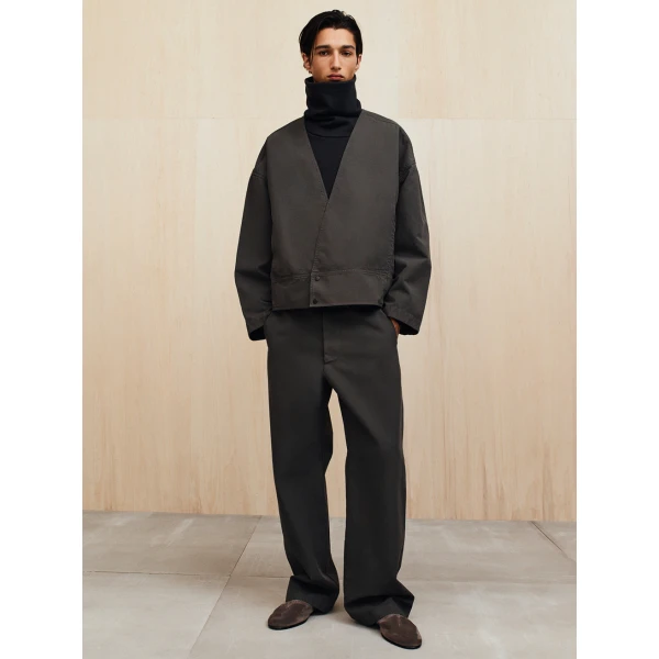 Fear of God Garment Dyed Cotton Casual Pant in Dark Grey | Pants | Luxury Shoes 