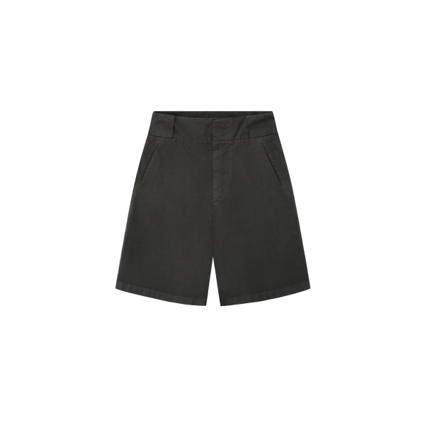 Fear of God Garment Dyed Cotton Casual Short in Dark Grey | Luxury Shoes 