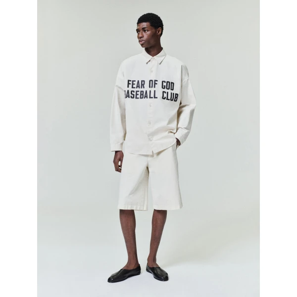 Fear of God Garment Dyed Cotton Casual Short in Natural | Shorts | Luxury Shoes 