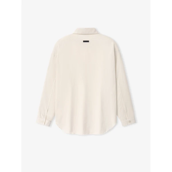 Fear of God Garment Dyed Cotton Relaxed Shirt in Natural | Men Shirts | Luxury Shoes 