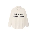 Fear of God Garment Dyed Cotton Relaxed Shirt in Natural | Luxury Shoes 