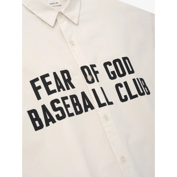 Fear of God Garment Dyed Cotton Relaxed Shirt in Natural | Men Shirts | Luxury Shoes 