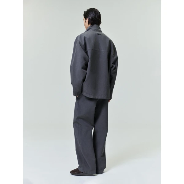 Fear of God Garment Dyed Cotton Sport Jacket in Dark Grey | Men Jackets | Luxury Shoes 