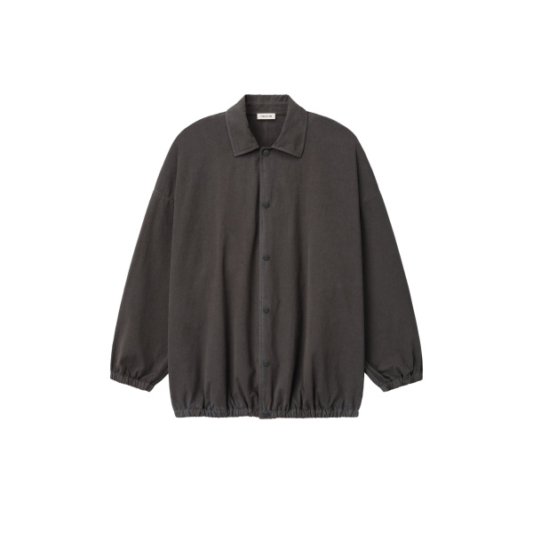 Fear of God Garment Dyed Cotton Windbreaker in Dark Grey | Luxury Shoes 