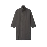 Fear of God Garment-Dyed Cropped Sleeve Car Coat in Dark Grey | Luxury Shoes 