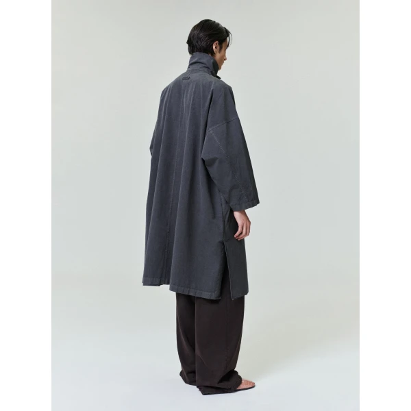 Fear of God Garment-Dyed Cropped Sleeve Car Coat in Dark Grey | Men Coats | Luxury Shoes 