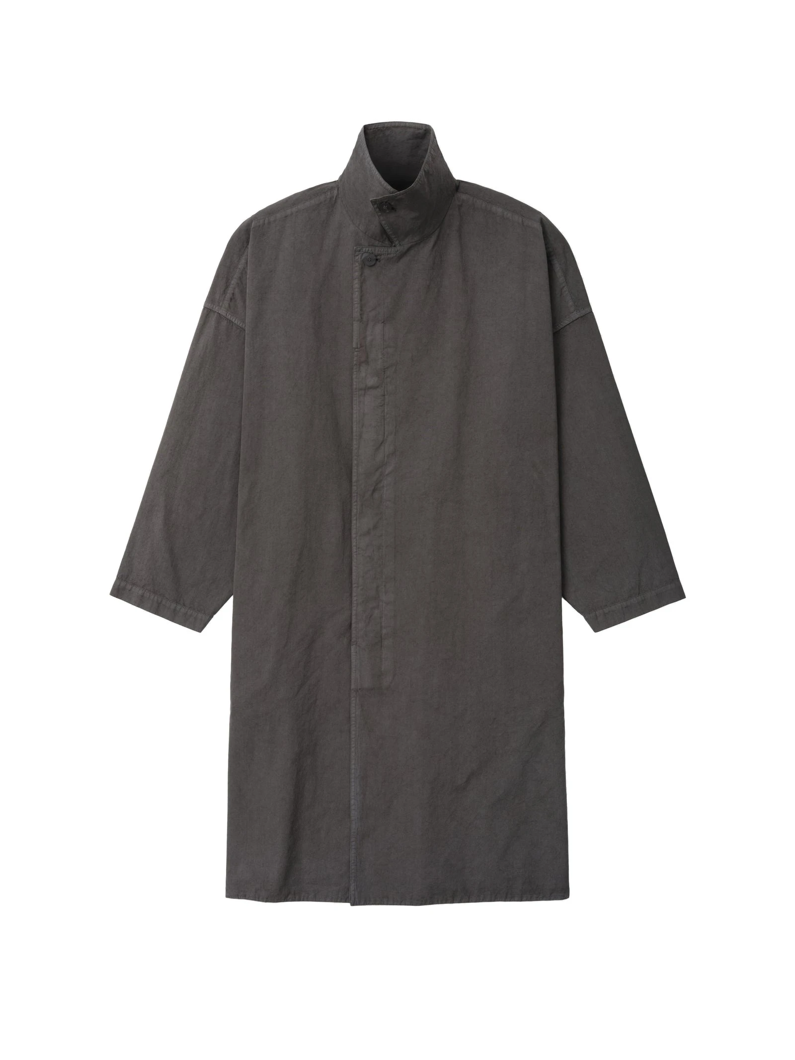 Fear of God Garment-Dyed Cropped Sleeve Car Coat in Dark Grey Fear of God Garment-Dyed Cropped Sleeve Car Coat in Dark Grey | Luxury Shoes