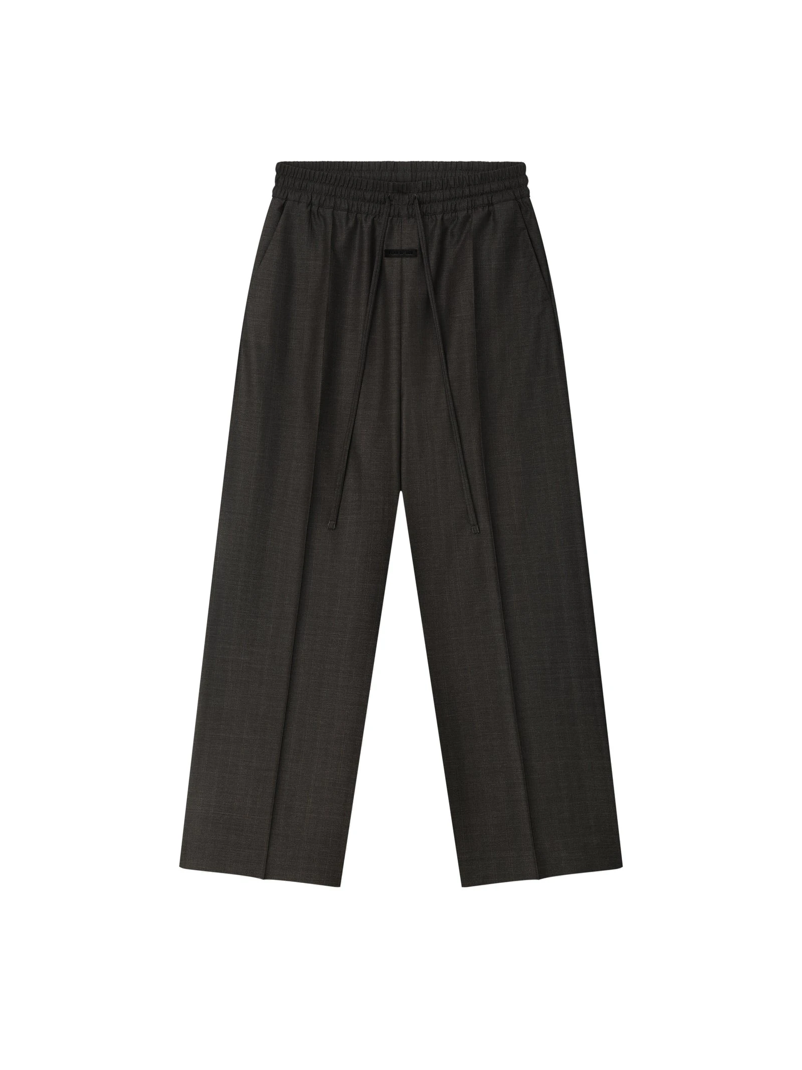 Fear of God Grey Striped Wool Wide Leg Drawstring Pants in Grey Striped Fear of God Grey Striped Wool Wide Leg Drawstring Pants in Grey Striped | Luxury Shoes