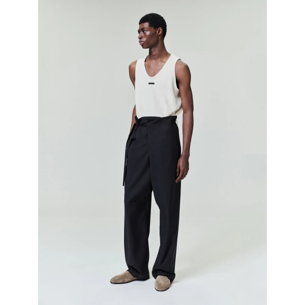 Fear of God Knitted Tank Top in Cream | Men Knitwear | Luxury Shoes 